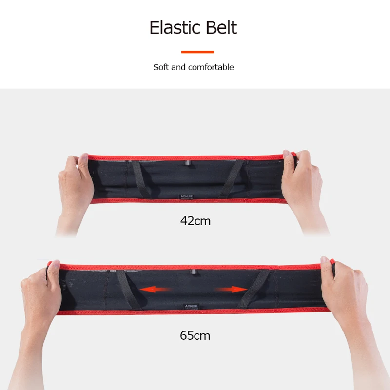 AONIJIE Running Belt Ultralight Waist Bag For Men Women Pack Phone Holder Trail Jogging With Water Soft Flask | Спорт и развлечения