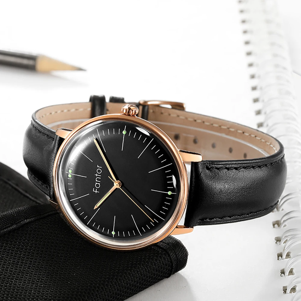 Fantor 2019 мужские часы роскошного бренда деловые Кварцевые водонепроницаемые