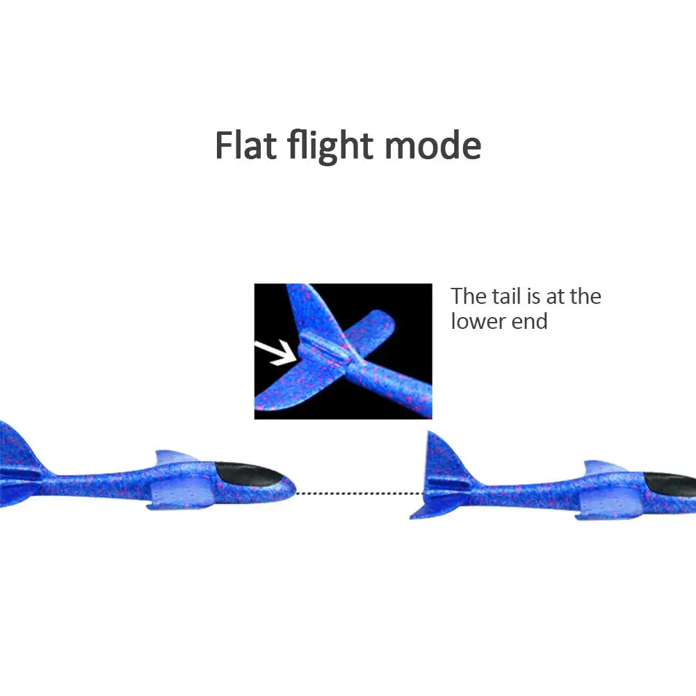 EPP хватать руками пенный самолет с огнями 37 см модель самолета планер Игрушечная
