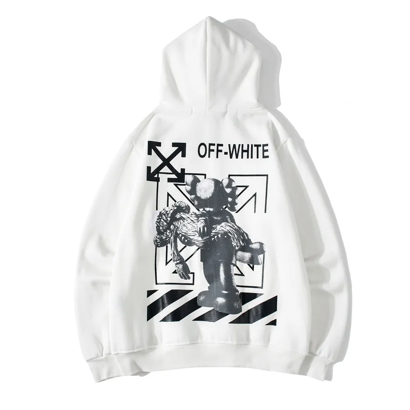 

Off white fashion brand Hooded Sweater men's loose Pullover