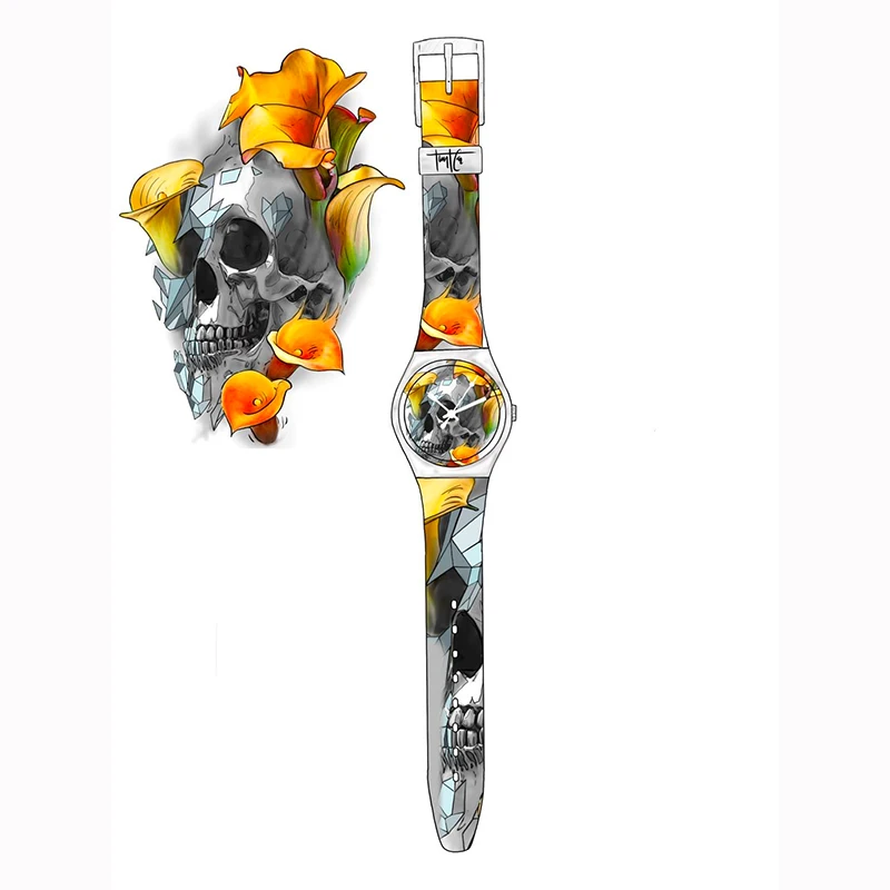 FB7100 дропшиппинг женские часы с собственным персонажем на заказ ФОТО логотипом и