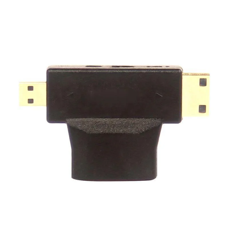 Высокое качество 3 в 1 совместимому с HDMI Женский к Mini Мужской кабель + Micro адаптер Т