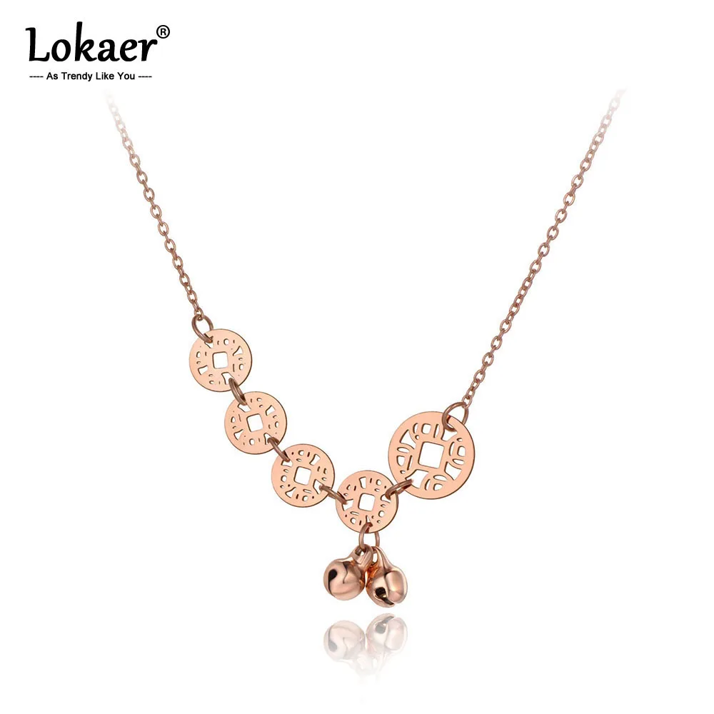 Lokaer нержавеющая сталь Китайский национальный стиль древние монеты &amp подвеска с