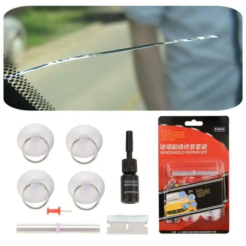 

Rubber Glass repair tool Windshield DIY For Chip&Crack Restore Adhesives Car