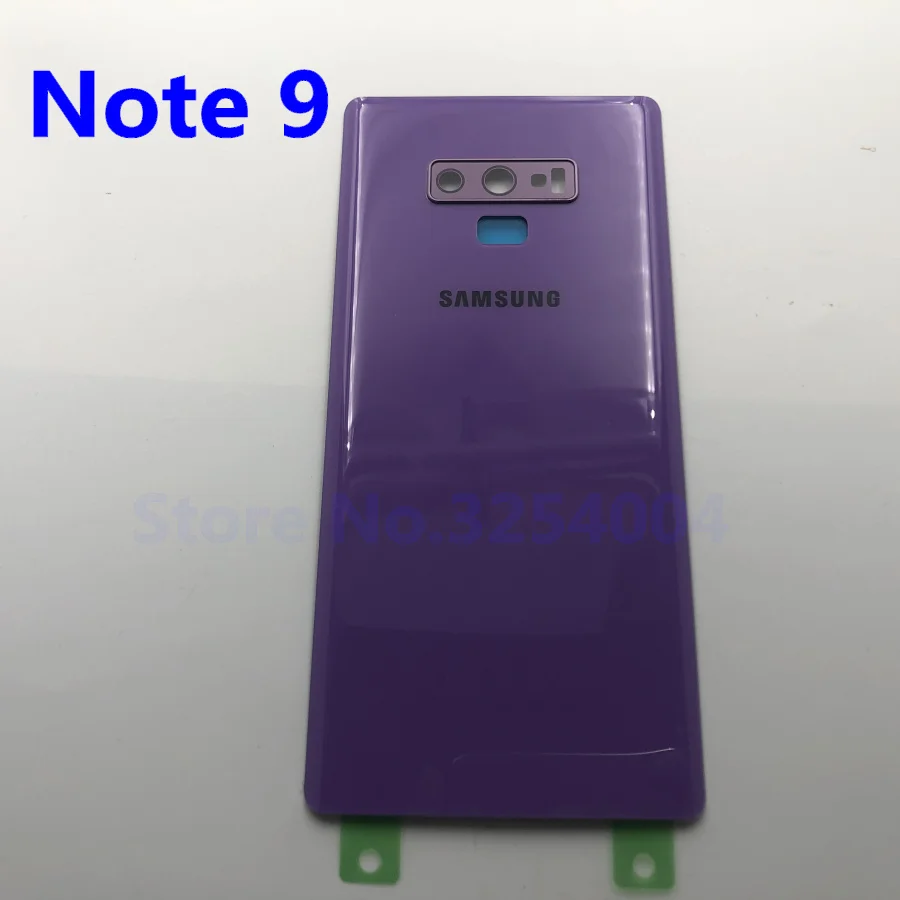 Note 9 Purple Note9 чехол на заднюю батарейку для samsung Galaxy Note 9 N960 N960F N9600 задняя крышка на стекло+ объектив для камеры - Цвет: Note 9 Purple