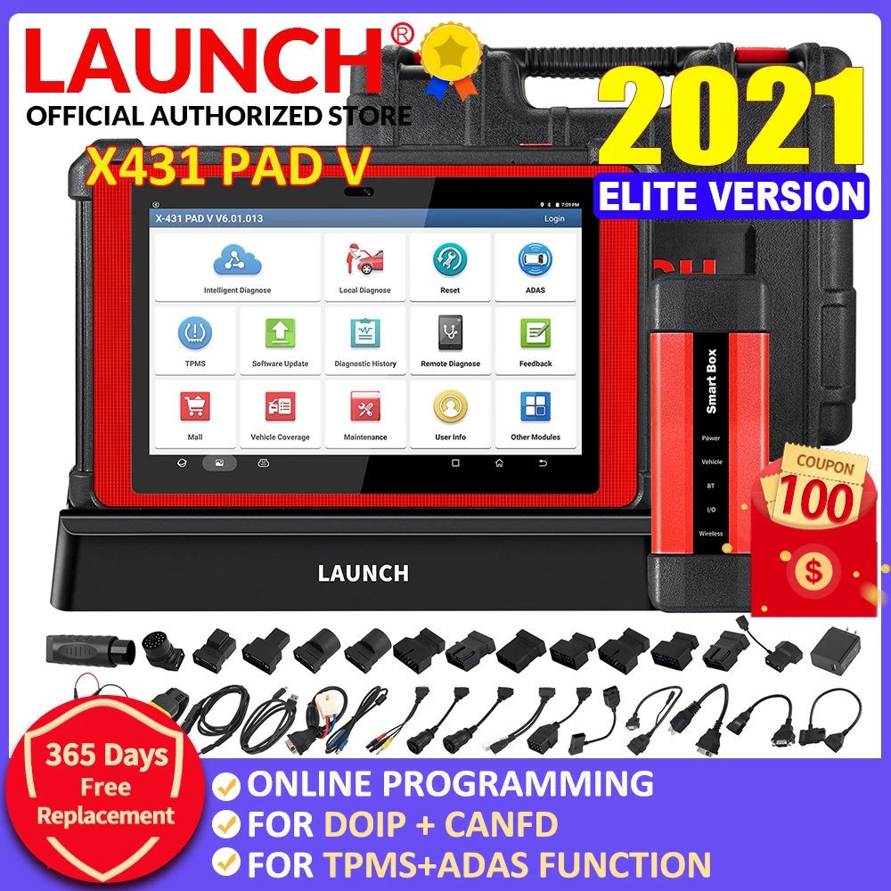 LAUNCH X431 PAD V онлайн Программирование Автомобильная полная система диагностический
