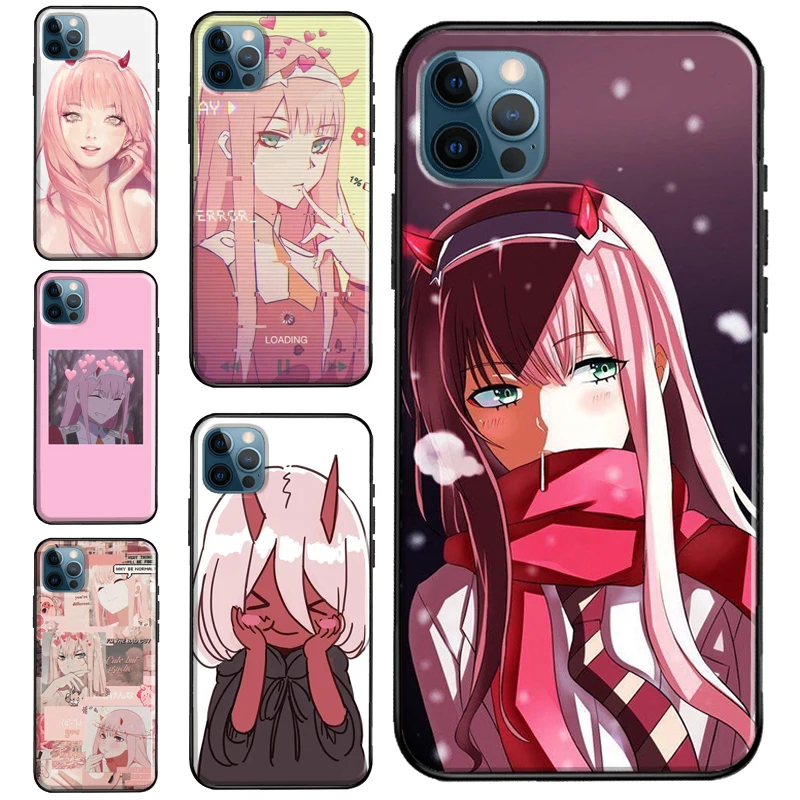 Мягкий чехол с аниме Zero Two для iPhone 12 11 Pro Max XR X XS 7 8 Plus SE 2020 телефона|Бамперы| |