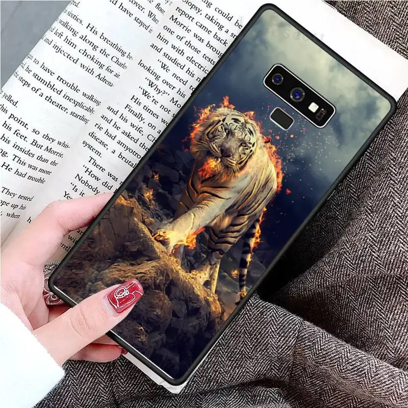 

Art design Cool Domineering animal Phone Case For Samsung Galaxy S8 S9 S10 Plus S10E Note 3 4 5 6 7 8 9 10 Pro Lite cover