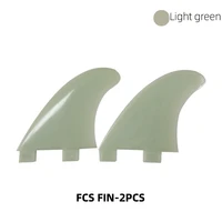 2 pieces each set polyamide pa fiberglass surfboard fin solid green surf rudder accessories for adult profession size 100x98mm