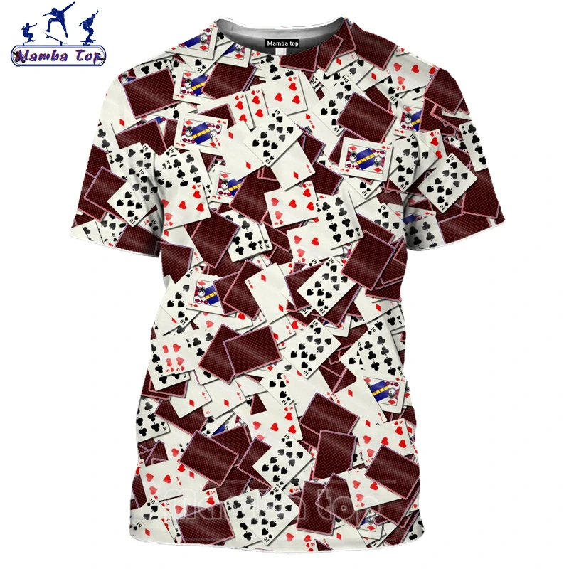 Топ Mamba футболка для женщин с надписью лопатка игральные карты футболки коротким
