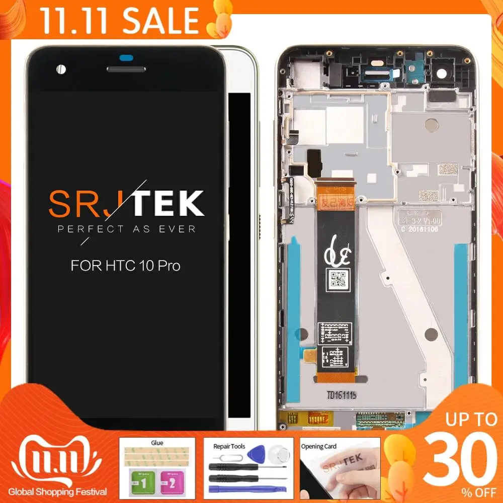 Оригинальный ЖК-дисплей 5 дюйма IPS для HTC 10 Pro D10W сенсорная стеклянная панель