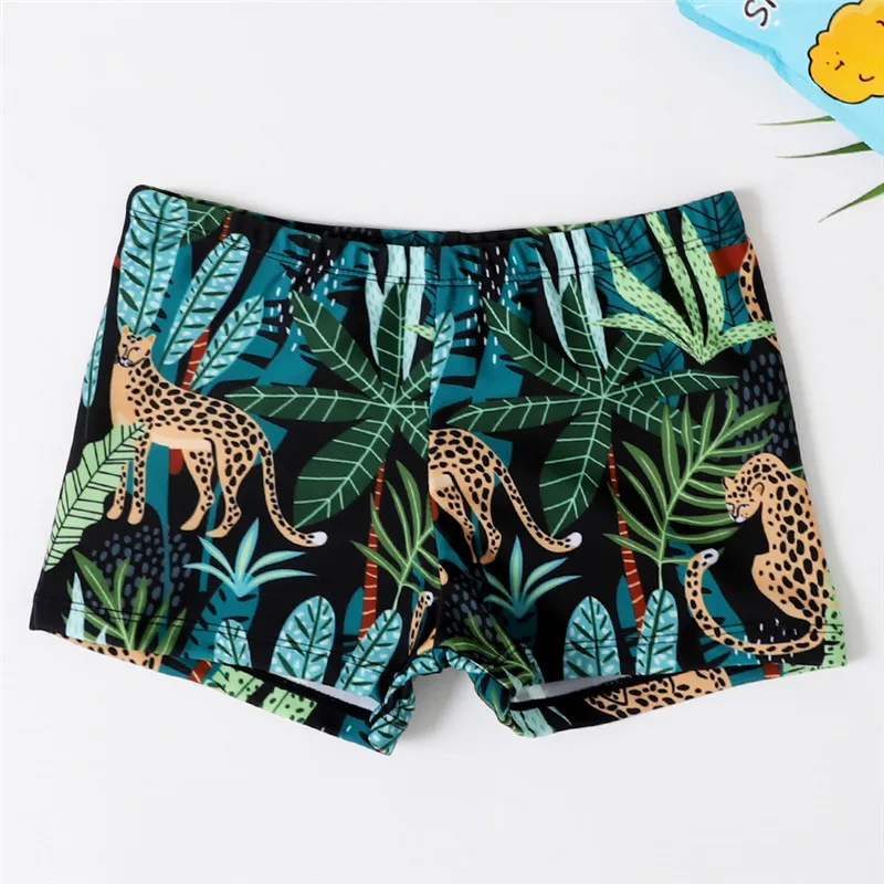 Бикини для мальчиков с животным принтом семейная пляжная одежда штаны 2020 г. Новый