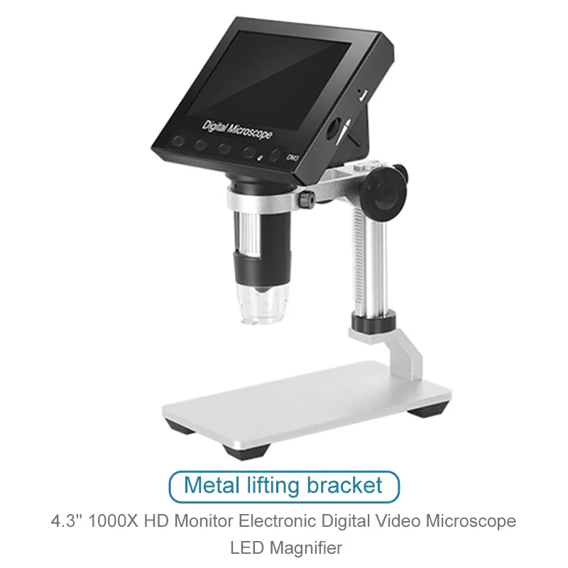 

4.3'' 1000X HD Monitor Electronic Digital Video Microscope LED Magnifier
