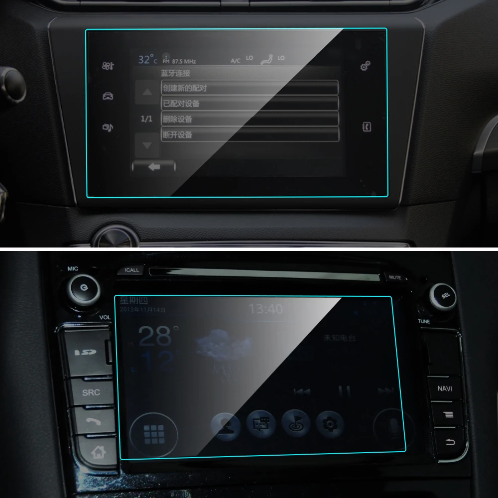 Автомобильная защита экрана GPS навигатора для Peugeot 408 2013 2019 Автомобильный