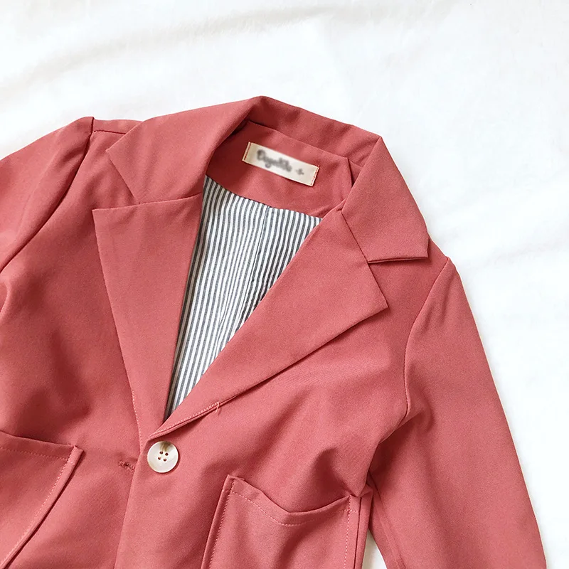 2 предмета костюмы для маленьких девочек на весну 2019 года блейзеры юбки комплекты