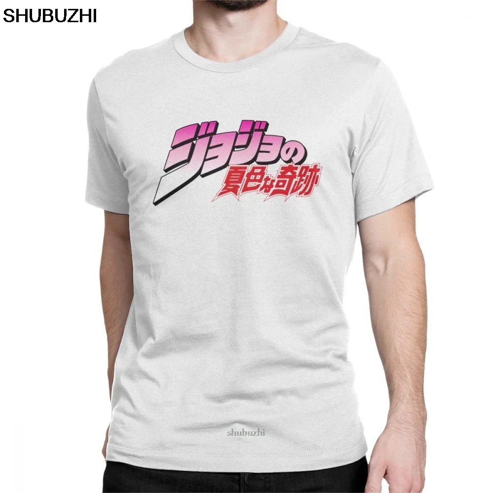 

Jojos Bizarre Adventure Men T Shirts Jojos Anime Cool 100% Cotton Short Sleeve Tees Crewneck T-Shirts Tops Plus Size sbz8106