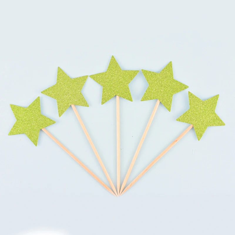 Cakelove 5 шт. блестящая бумага звезда прекрасный звезда Торт комплект экстракласса для детей день рождения Свадебная вечеринка украшения наборы; детский душ Вечерние
