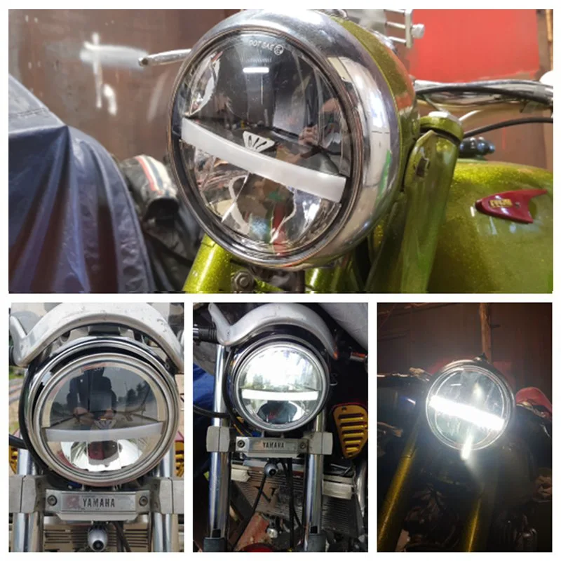 2X5 75 дюйма Железный 883 Dyna налобный фонарь 5 3/4 &quotсветодиодный фары DRL для Triumph Rocket iii