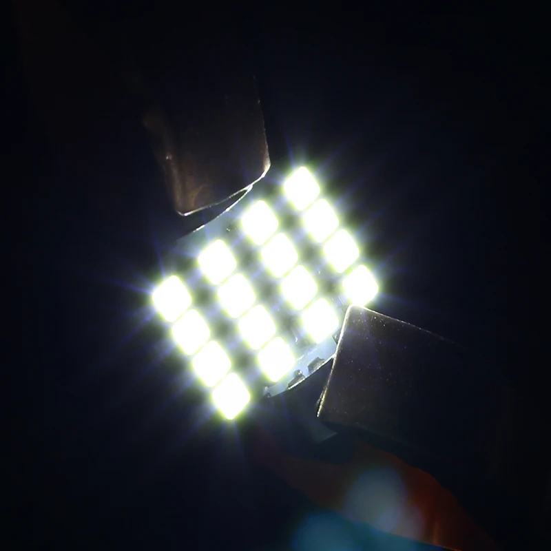 

Car light 31mm 16SMD DC 12V Car Licence Plate Light Dome 3528 Car Reading Light Light Source
