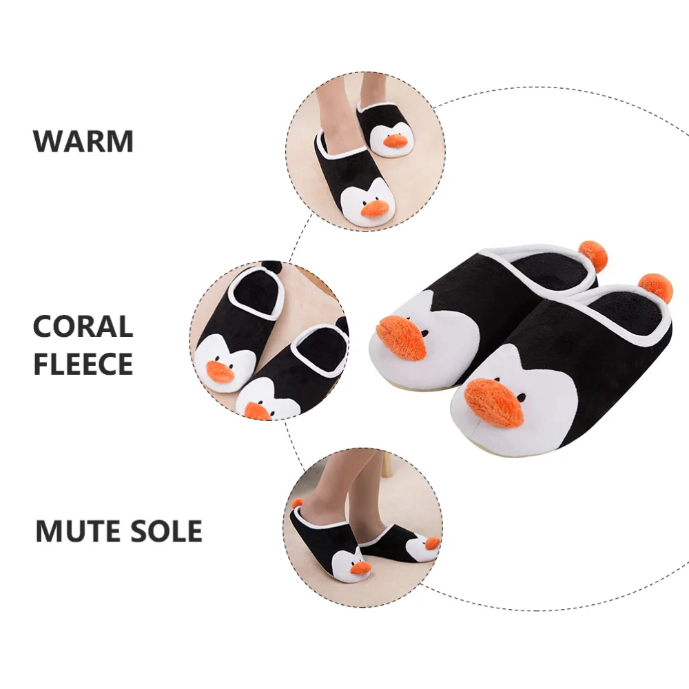 

1 Pair of Winter Slippers Indoor Slippers Cartoon Slippers Kids Christmas Gift