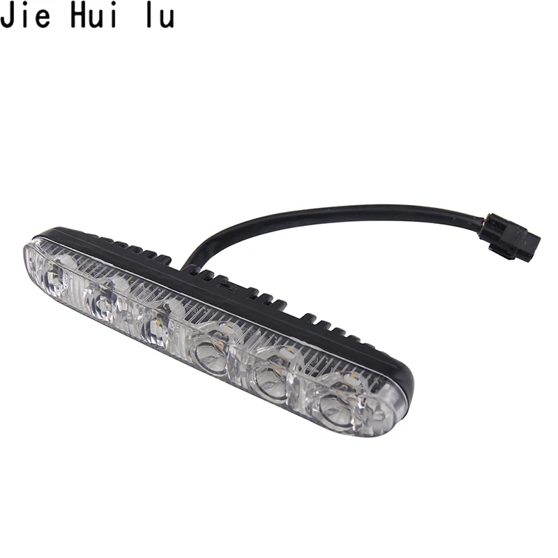 2 шт. течет Авто дневные ходовые огни 6 9 Led белый желтый указатель поворота бар