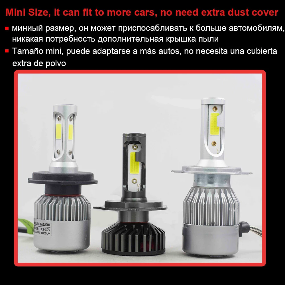 

YHKOMS 5000K 8000K LED H4 H7 H1 H11 Car Headlight H8 H9 H3 9005 9006 880 881 3000K 4300K 6500K 8000K Auto LED Lamp Fog Lighting