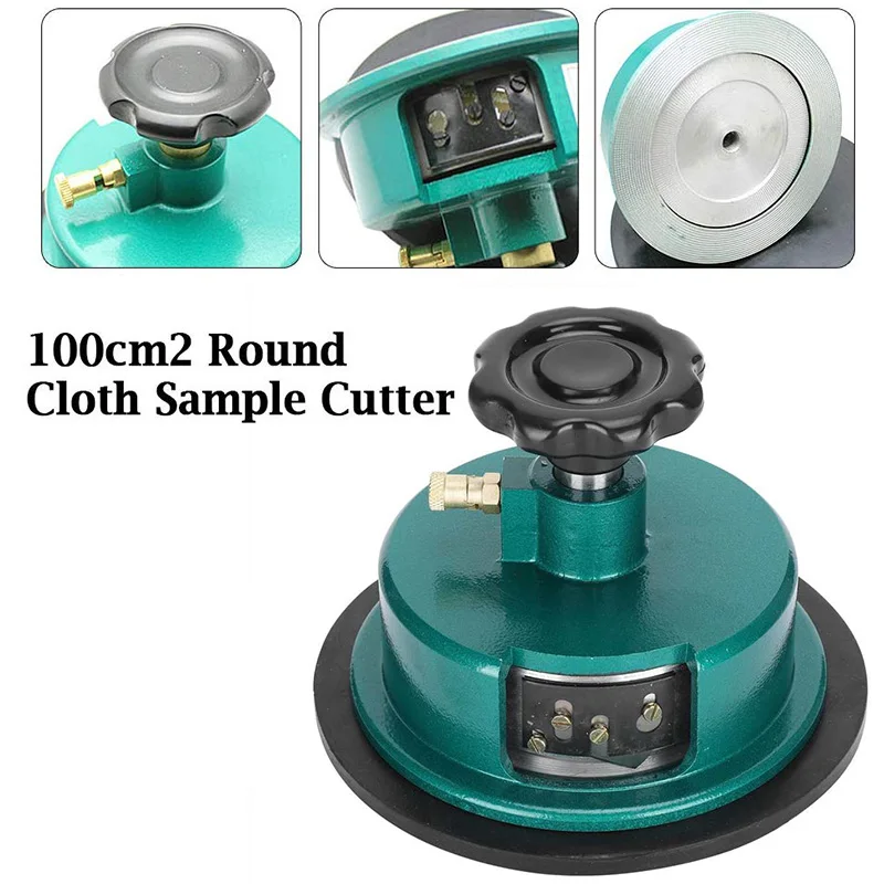 100 кв. см круглый резак для образцов ткани текстильной (режущее лезвие + коврик) |