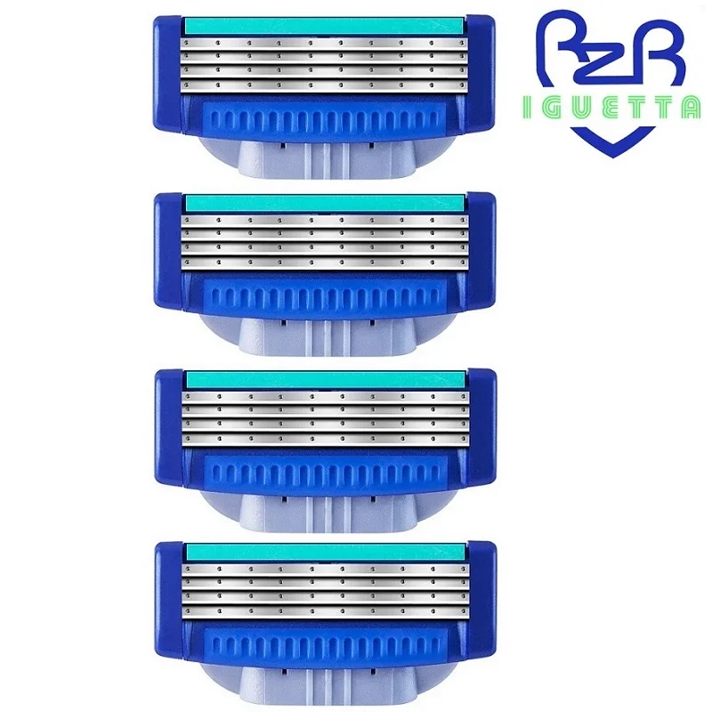 4 шт./упак. Высокое качество мужские лезвия для бритвы забота о лице кассеты