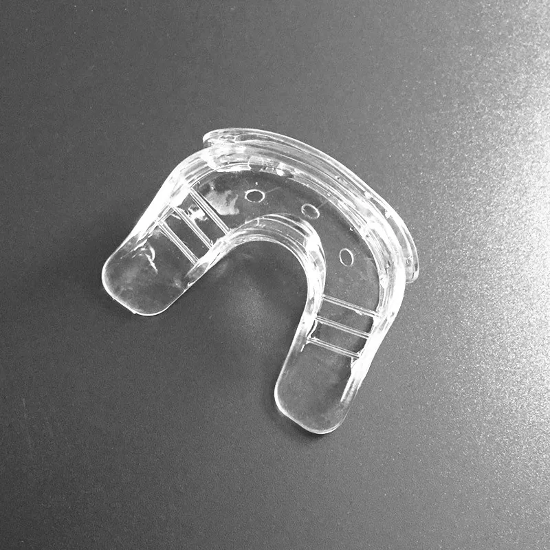 only mouth tray 1 шт. двойной Отбеливание зубов рот лотки мягкий дуплексный силиконовый мундштук может быть зафиксирован с мини светодиодный светильник - Цвет: only mouth tray