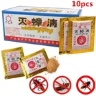 Эффективный порошок против тараканов, 10 шт.набор, убийца тараканов, приманка, специальный инсектицид, жуки, борьба с вредителями