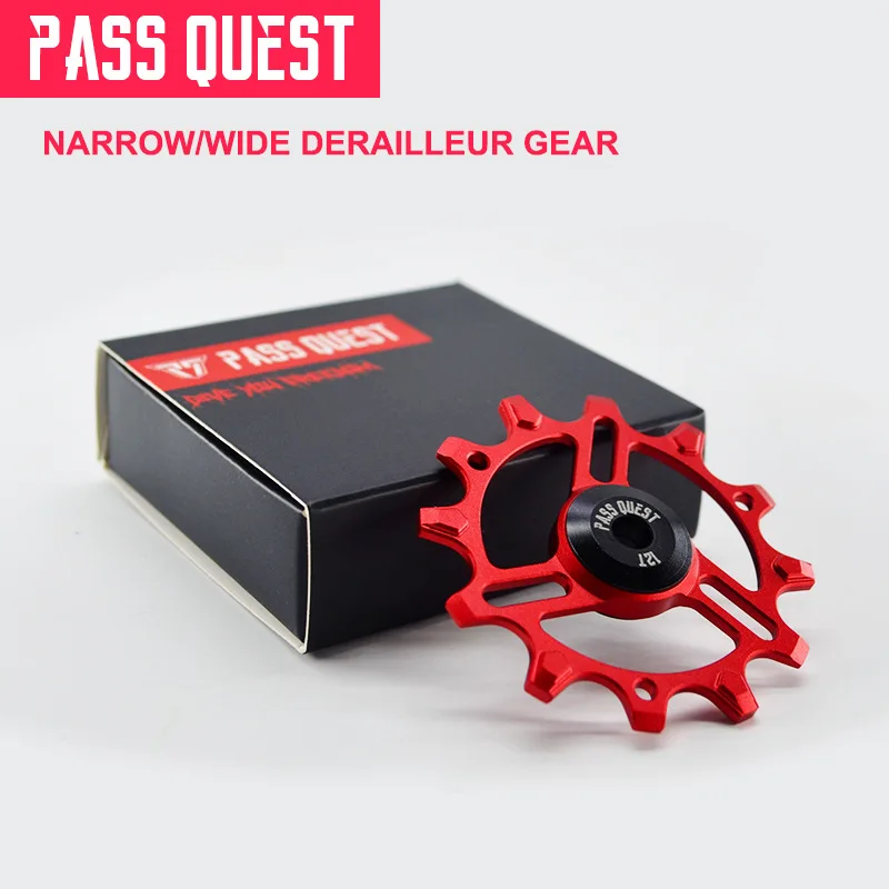 

PASSQUEST 12T 14T MTB Bike Bearing Jockey Wheels Mountain Aluminum Bicycle Rear Derailleur Pulleys For9-12 Speed