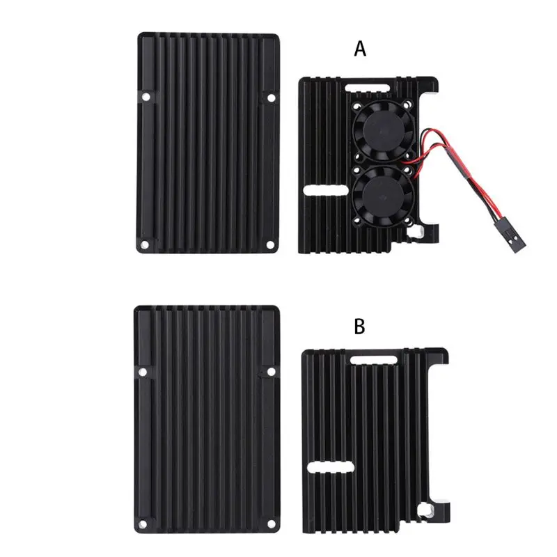Корпус из алюминиевого сплава чехол корпус металла черная коробка радиатор с