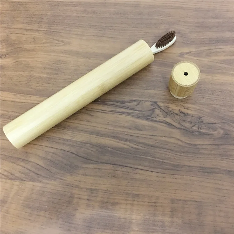 2 шт./комплект Бамбуковая зубная щетка с мягкой головкой из натурального бамбука |
