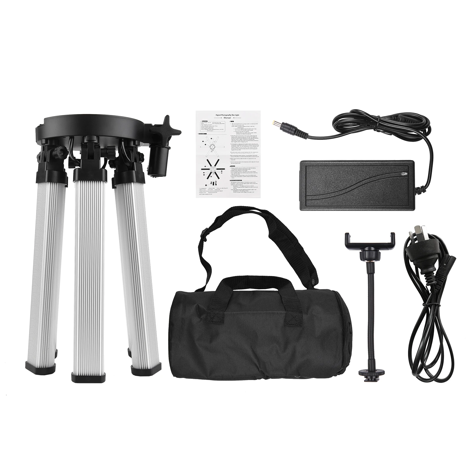 

26 Inch LED Fill Light 6 Tubes Stick Beauty Light 3200K-5600K Bi-color CRI 90+ for Photography Live Vlogging LED Fill Light