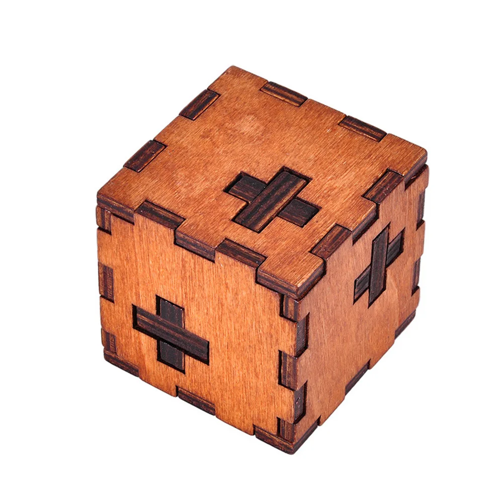 Деревянный куб-головоломка в швейцарском стиле деревянная игрушка головоломка