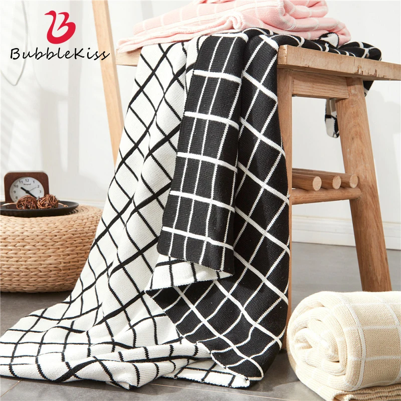 

Одеяло пузырьковый Поцелуй Черно-белое геометрическое Плед s на кровать диван плед домашнее ТВ ворсовое одеяло дорожное портативное покрывало