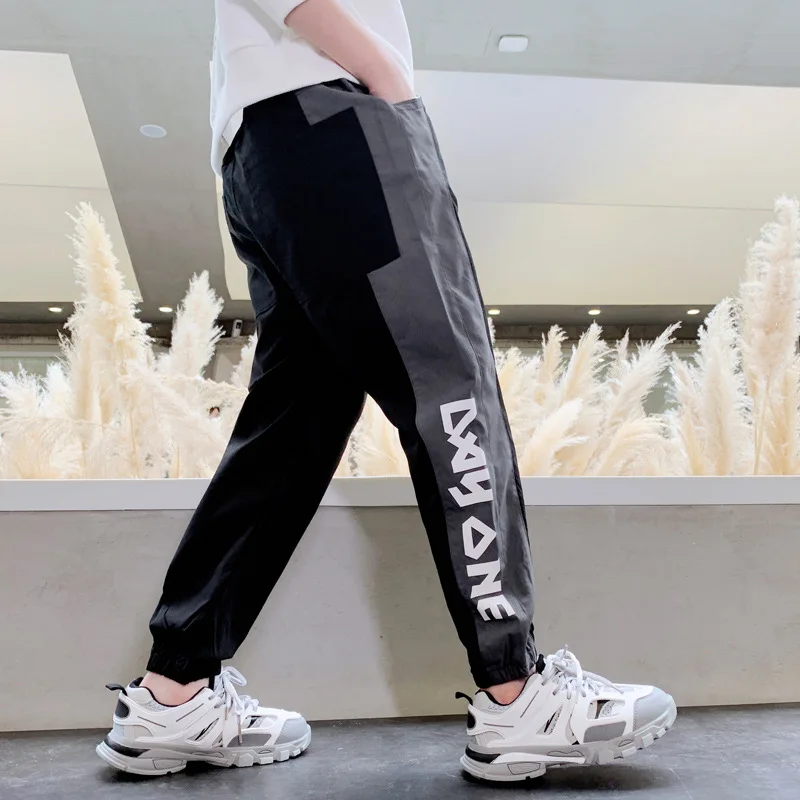 

Boys' pants spring and autumn casual sports pants in the big fashion spring 2021 new