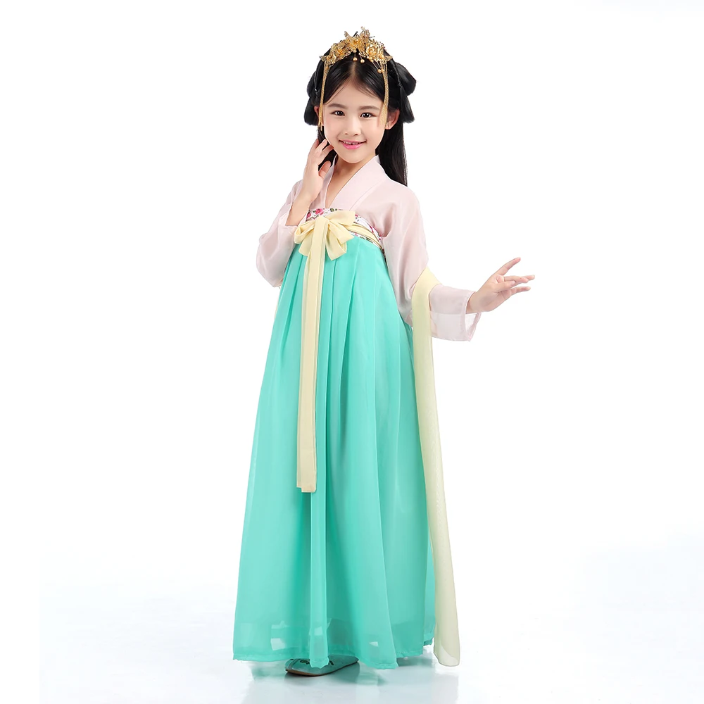 Китайское танцевальное платье ханьфу детская одежда традиционного танга