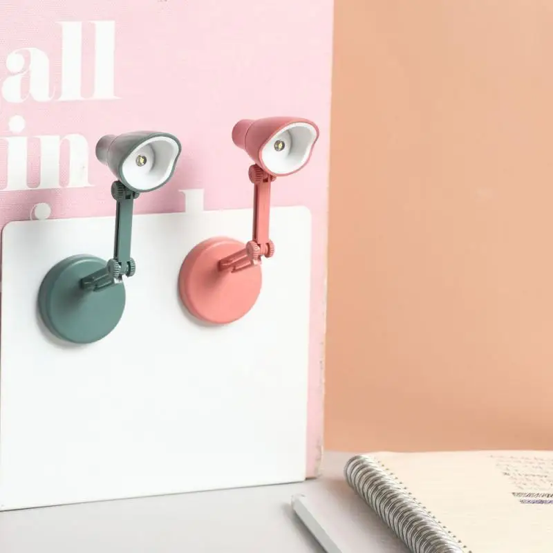 

Magnetic LED Book Light Mini Folding Bright Table Reading Lamp for Travel Study Eye Protection Light with Batterie 2W