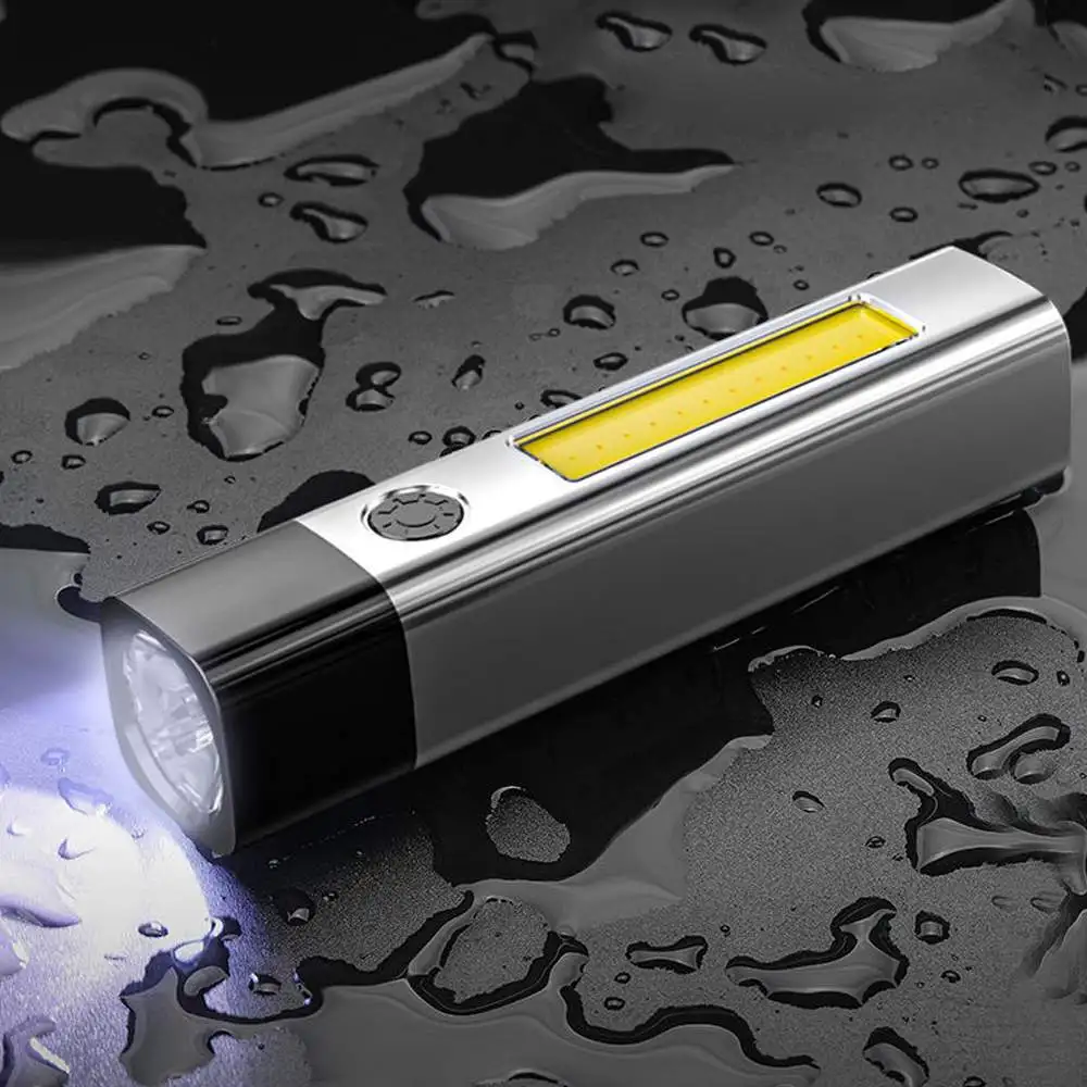 XANES COB Mini LED Flashlight Infinitely Dimmable USB Rechargeable Tactical Torch Outdoor Lighting Bike Lamp Waterproof Lantern | Освещение