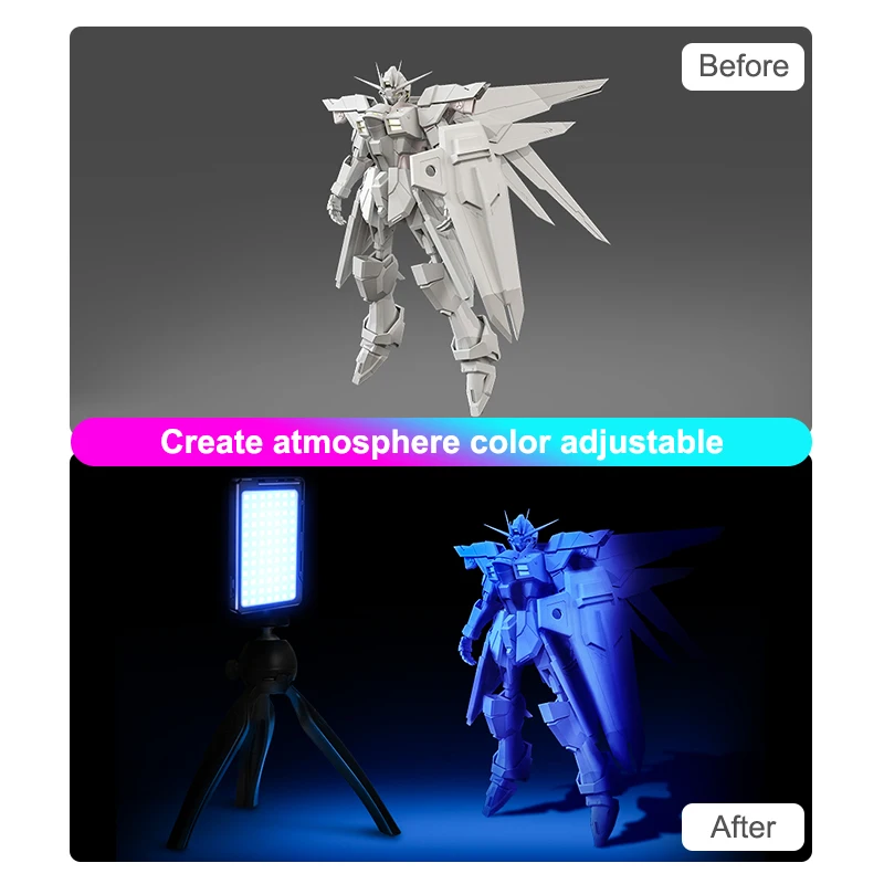 

MAMEN RGB 1000~9000K Fill Light LED Studio Light With Tripod 4000 mAh Battery For Phone&Camera Photo Video Shooting Selfie Light