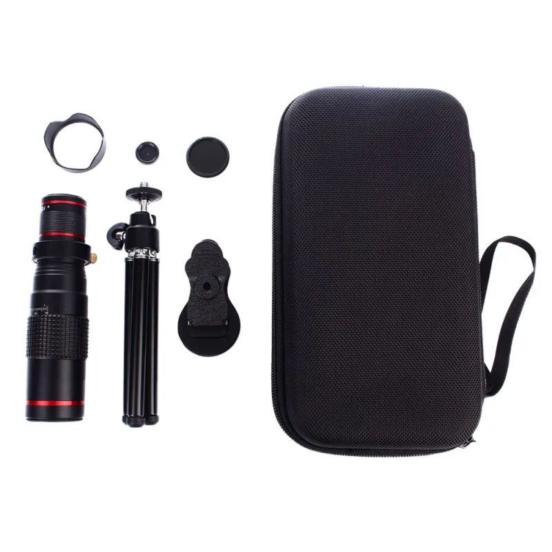 

22 Times Phone Long Telephoto Lens Universal Outdoor Photo Shoot External Lens With Tripod