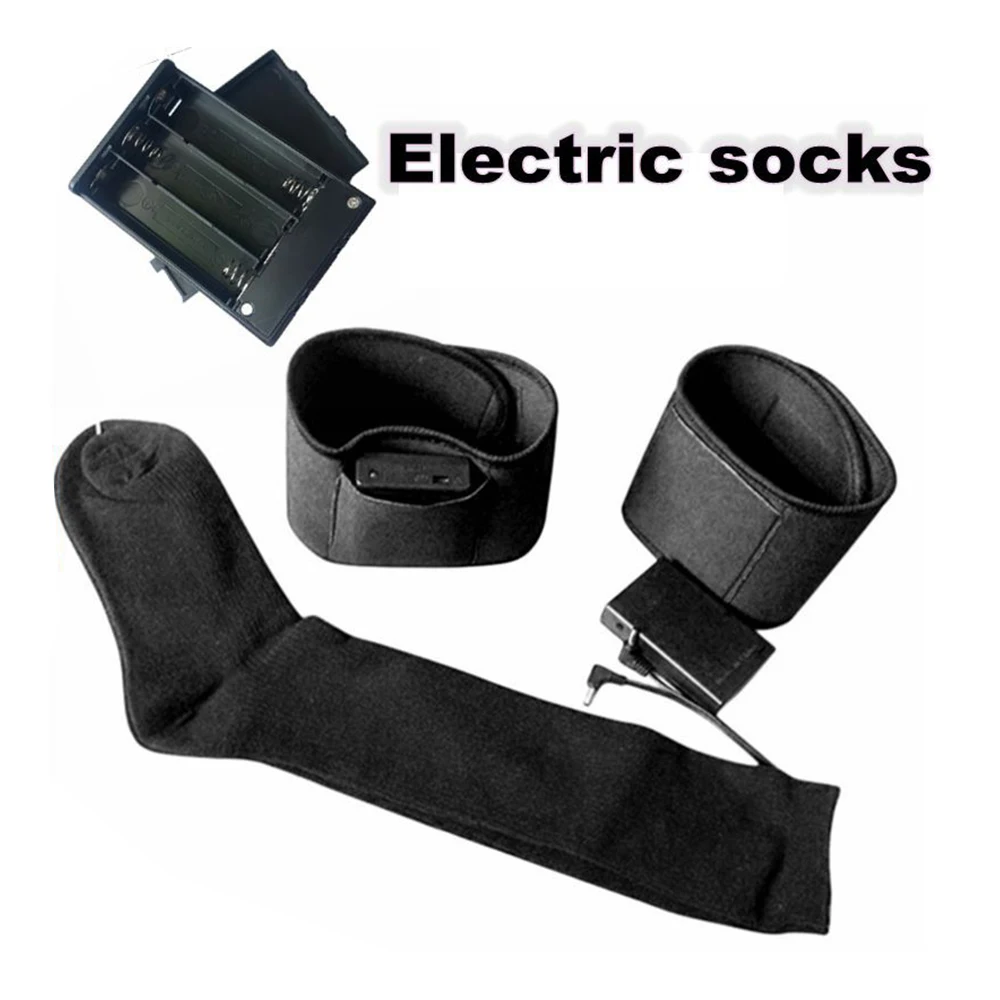 

Electric Socks Battery Heated Socks High Quality For Man Woman Outdoor Durable Soft Cotton Washable Lightweight Skiing Socks