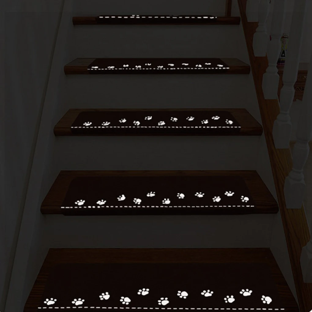 Удобный внутренний светящийся коврик для лестниц мультяшный самоклеящийся