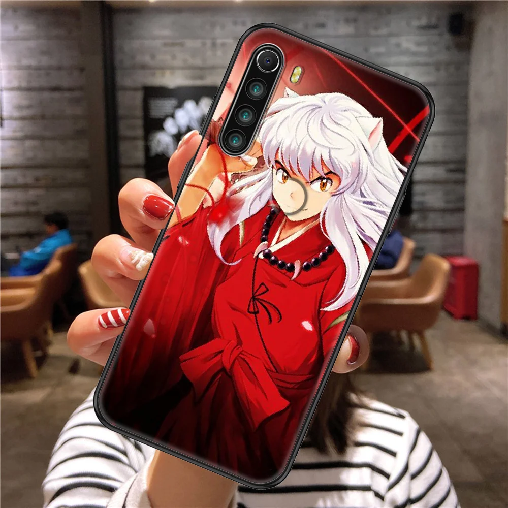 Чехол для телефона аниме Inuyasha Xiaomi Redmi Note 7 7A 8 8T 9 9A 9S 10 K30 Pro Ультрачерный трендовый