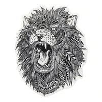 1 piece 3847 8cm tiger animal patches sew on printing patches jacket denim jacket clothes decoration applique