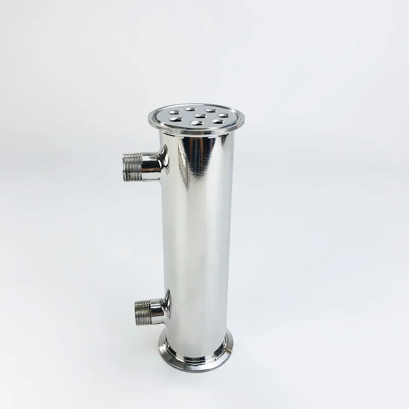 2&quot 51mm(OD64mm) Dephlegmator Reflux Distiller Condenser. Length 200mm With 1/2&quot Male Tread Sanitary Steel 304 | Обустройство