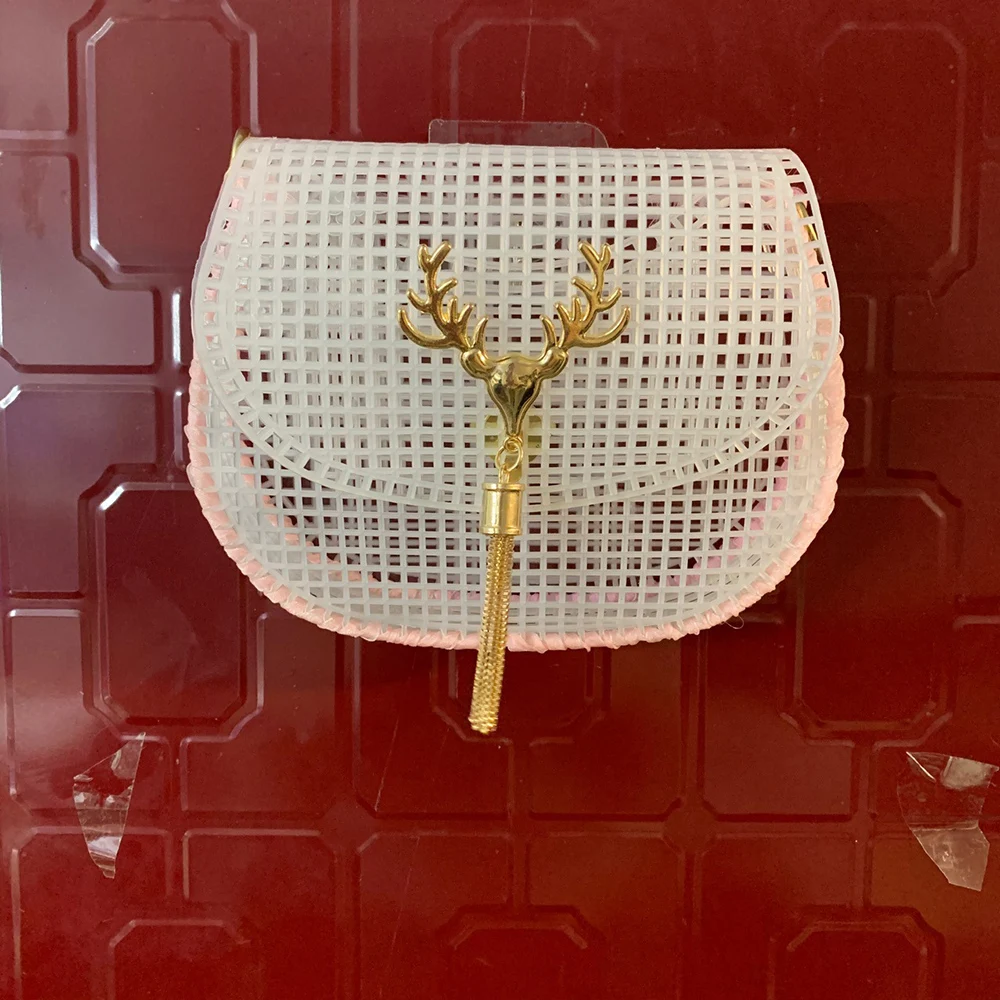 Mesh Knitting Lining Weaving Plastic Mesh Sheet Women Bag Accessories Wool Yarn Velvet DIY Hook Bag Trim Tools Easy Knit Helper