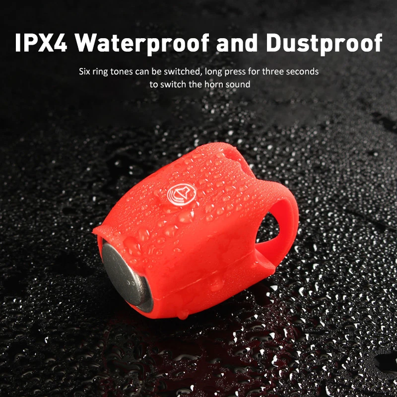 

New Battery Bicycle Bell 120db Waterproof Cycling Bike Bells Electric Horn Mini Portable Cycling Handlebar Bell