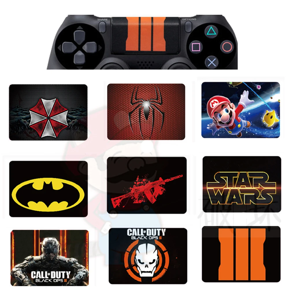 1 комплект = 9 шт наклеек для PS4 наклейка контроллер кожи защитный чехол Крышка Sony